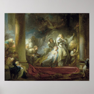 Coresus Sacrificing Himself to Save Callirhoe Poster