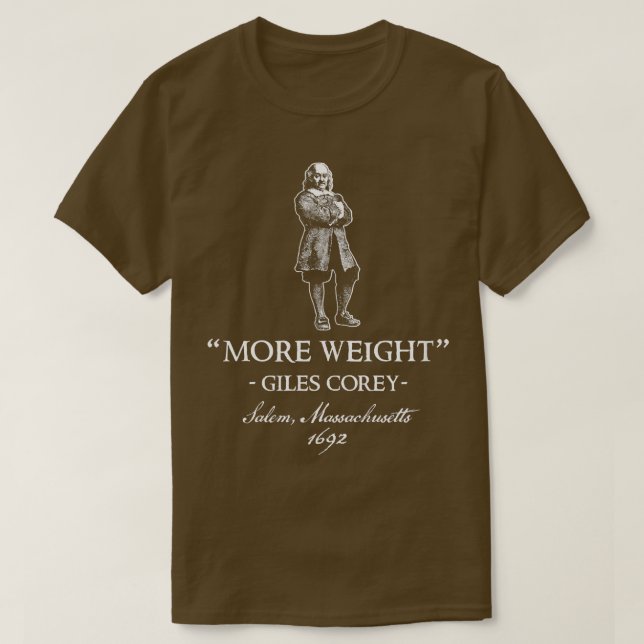 Corey Salem Massachusetts Witch Trial New England  T-Shirt (Design Front)