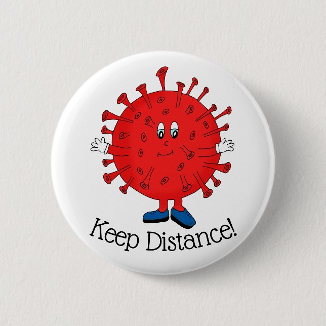 Corey, the Coronavirus 2 Inch Round Button (Front)