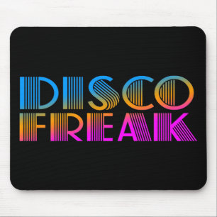 COREY TIGER 1980s RETRO DISCO FREAK MULTICOLOR Mouse Pad