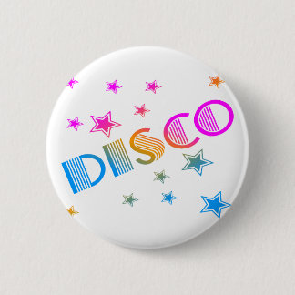 COREY TIGER 1980s RETRO DISCO STARS 2 Inch Round Button