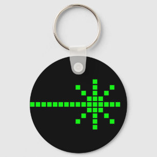 COREY TIGER 1980s RETRO LASER BEAM Keychain