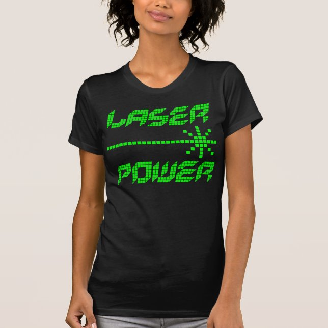 COREY TIGER 1980s RETRO LASER POWER T-Shirt (Front)