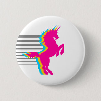 COREY TIGER 1980s RETRO VINTAGE UNICORN 2 Inch Round Button