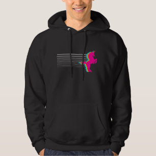 COREY TIGER 1980s RETRO VINTAGE UNICORN Hoodie