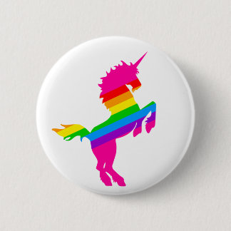 COREY TIGER 1980s RETRO VINTAGE UNICORN RAINBOW 2 Inch Round Button