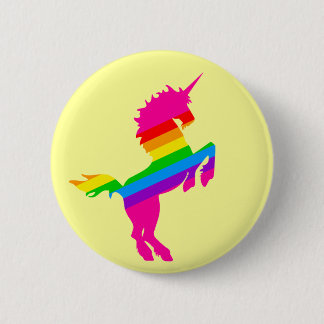 COREY TIGER 1980s RETRO VINTAGE UNICORN RAINBOW 2 Inch Round Button