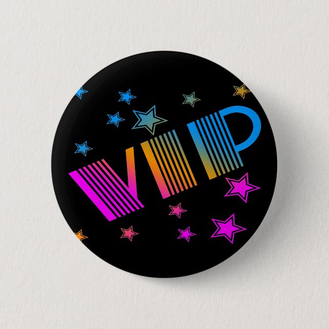 COREY TIGER 1980s RETRO VIP STARS 2 Inch Round Button (Front)