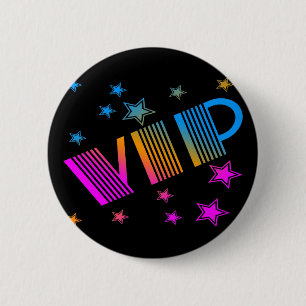 COREY TIGER 1980s RETRO VIP STARS 2 Inch Round Button