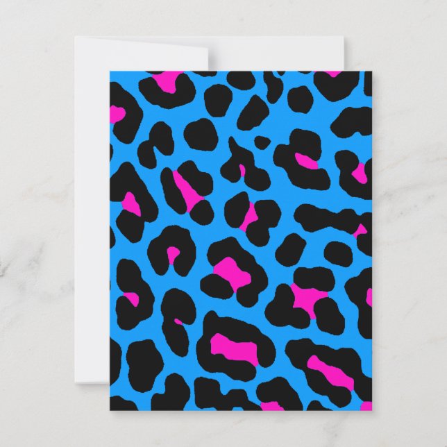 Corey Tiger 80s Leopard Spots (Blue) (Front)