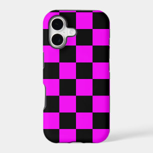 Corey Tiger 80s Neon Chequerboard (Fuschia Pink)
