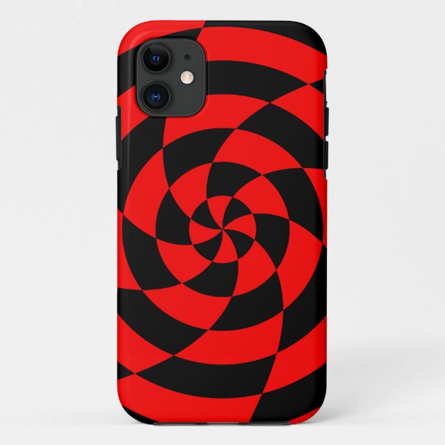 Corey Tiger 80s Neon Op Art (Red) Case-Mate iPhone Case (Back)
