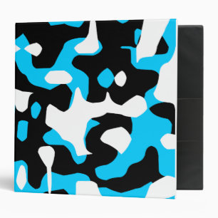 Corey Tiger 80s Retro Blue Camouflage (Camo) Binder