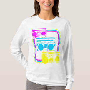 Corey Tiger 80s Retro Boombox Radio T-Shirt