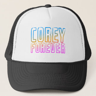 COREY TIGER 80's Retro COREY FOREVER Trucker Hat