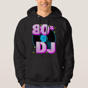 Corey Tiger 80s Rétro "DJ 80s" Sweat à capuche