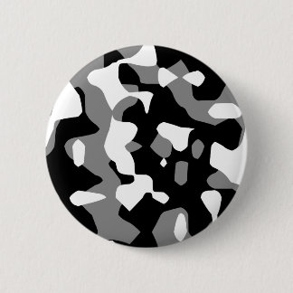 Corey Tiger 80s Retro Grey Camouflage (Camo) 2 Inch Round Button