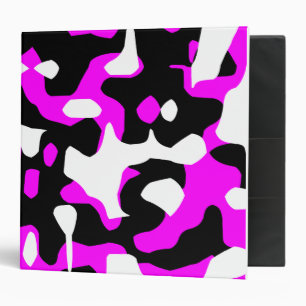 Corey Tiger 80s Retro Hot Pink Camouflage (Camo) Binder