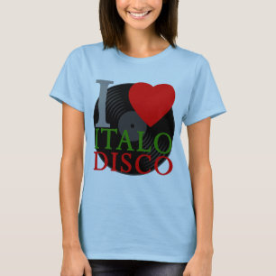 Corey Tiger 80s Retro I Love Italo Disco T-Shirt