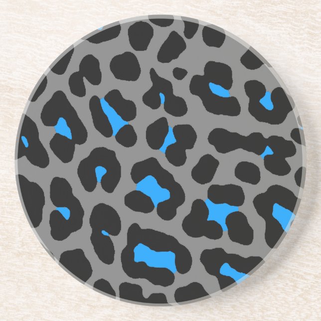 Corey Tiger 80s Retro Leopard Spots Pattern Coaster (Front)