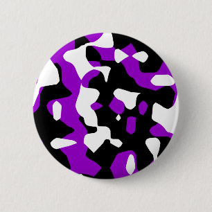 Corey Tiger 80s Retro Purple Camouflage (Camo) 2 Inch Round Button