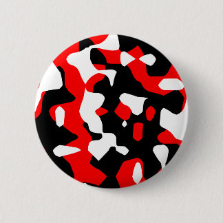 Corey Tiger 80s Retro Red Camouflage (Camo) 2 Inch Round Button