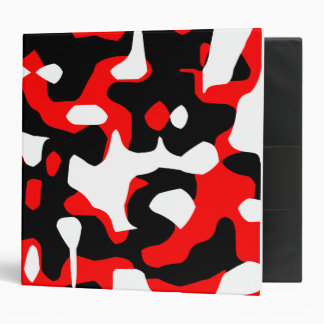 Corey Tiger 80s Retro Red Camouflage (Camo) Binder