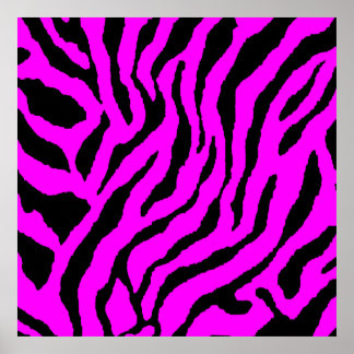 Corey Tiger 80s Retro Tiger Pattern Poster