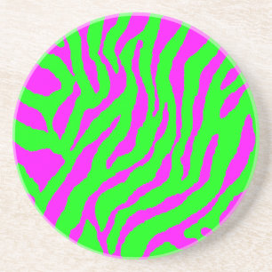 Corey Tiger 80s Retro Tiger Stripes Coaster