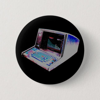 Corey Tiger 80S Retro Vintage Computer 2 Inch Round Button