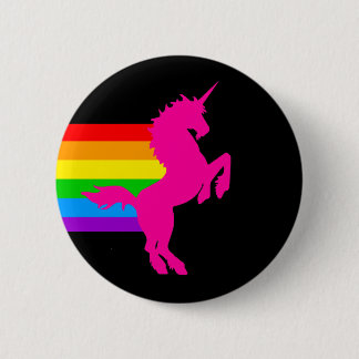 COREY TIGER 80s RETRO VINTAGE RAINBOW UNICORN 2 Inch Round Button