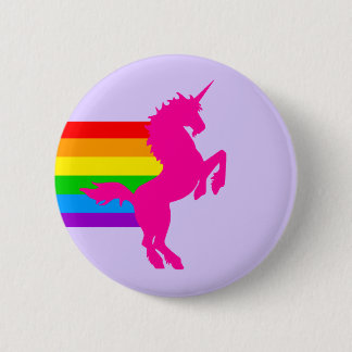COREY TIGER 80s RETRO VINTAGE RAINBOW UNICORN 2 Inch Round Button