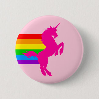 COREY TIGER 80s RETRO VINTAGE RAINBOW UNICORN 2 Inch Round Button