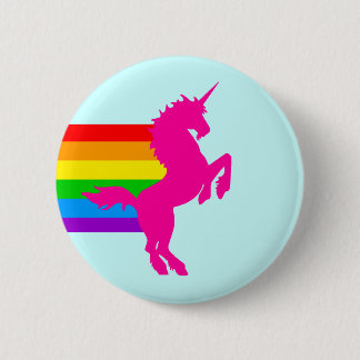 COREY TIGER 80s RETRO VINTAGE RAINBOW UNICORN 2 Inch Round Button