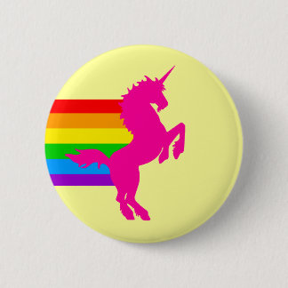 COREY TIGER 80s RETRO VINTAGE RAINBOW UNICORN 2 Inch Round Button
