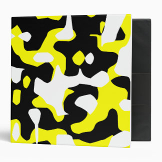 Corey Tiger 80s Retro Yellow Camouflage (Camo) Binder