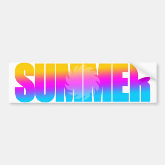 Corey Tiger 80s Summer Sun Bumper Sticker