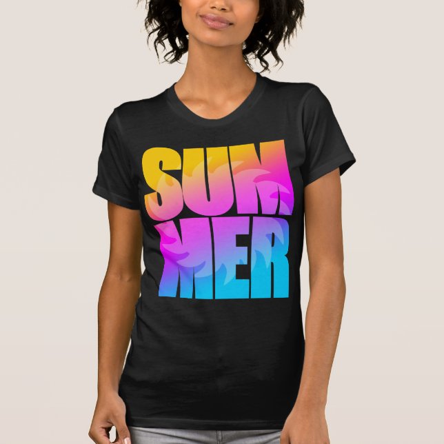 Corey Tiger 80s Summer Sun T-Shirt (Front)