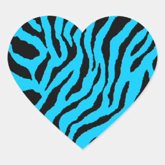 Corey Tiger 80s Tiger Stripes Heart Sticker