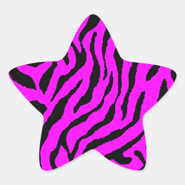 Corey Tiger 80s Tiger Stripes Star Sticker (Front)
