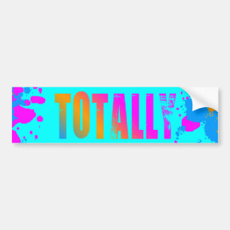 Corey Tiger 80s Totally Splatter Paint Bumper Sticker
