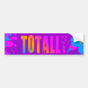Corey Tiger 80s Totally Splatter Paint Bumper Sticker