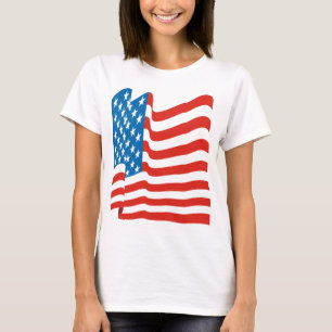 Corey Tiger 80s Vintage American Flag T-Shirt