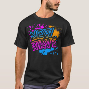 Corey Tiger 80s Vintage New Wave Neon Splatter T-Shirt