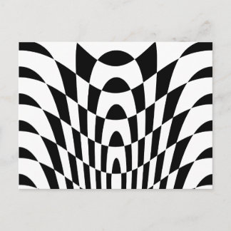 Corey Tiger 80s Vintage Op Art Postcard