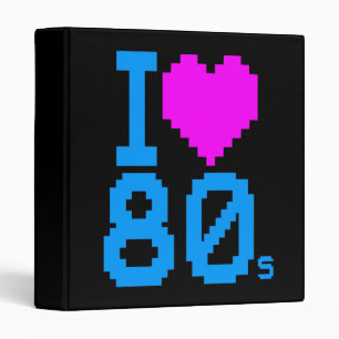 Corey Tiger 80s Vintage Retro OldSchool I Love 80s Binder