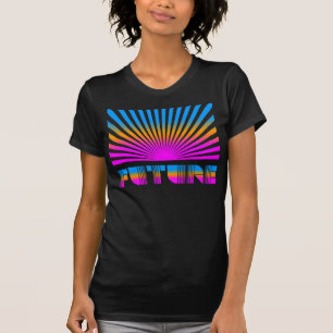 Corey Tiger 80s Vintage Rising Sun Future Stripes T-Shirt
