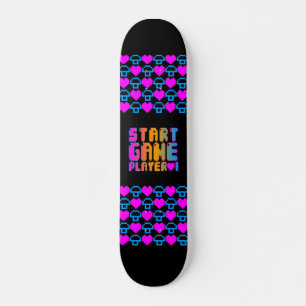Corey Tiger 80s Vintage Start Game Player 1 Skateboard