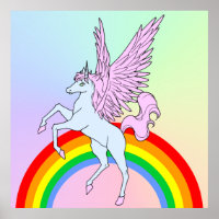 Corey Tiger 80s Vintage Style Unicorn Rainbow