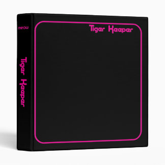 Corey Tiger 80s Vintage Tiger Keeper Black Fuschia Binder